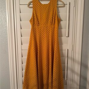 ANTONIO MELANI Mustard Yellow Midi Dress
